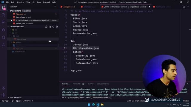 Como criar packages (pacotes) e fazer import- Curso Java POO Aula #4 смотреть онлайн