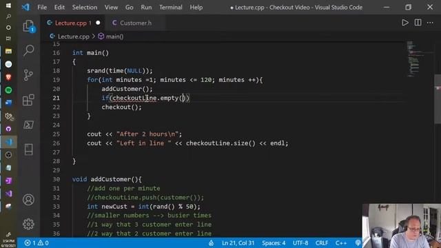 Checkout queue simulation смотреть онлайн