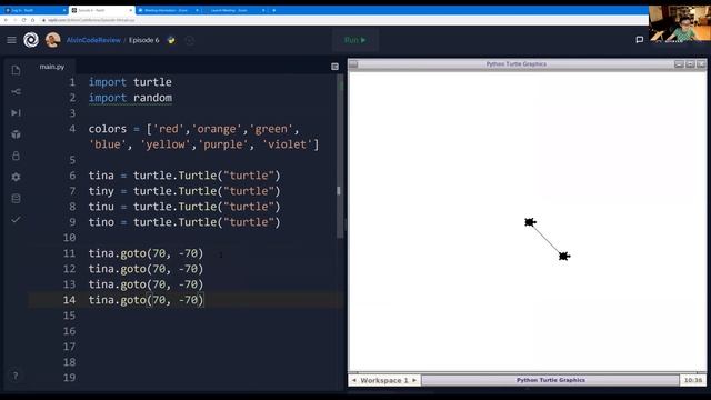 How to create multiple turtles. Python code for kids - Episode6 смотреть онлайн