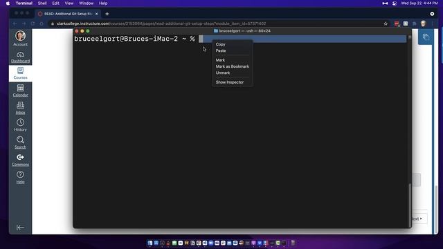 CTEC 121: Additional Git Setup for macOS смотреть онлайн