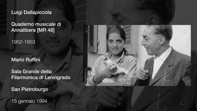 Luigi Dallapiccola QUADERNO MUSICALE DI ANNALIBERA [MR 48] смотреть онлайн