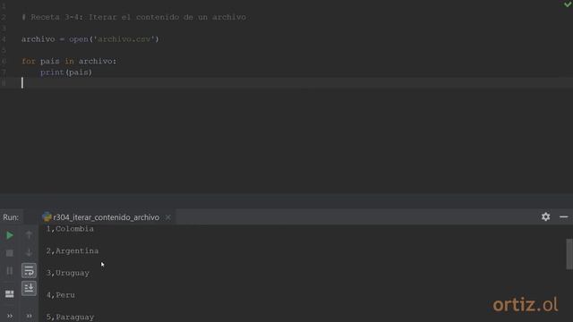 Videoreceta Python No. 3-4: Iterar el Contenido de un Archivo смотреть онлайн