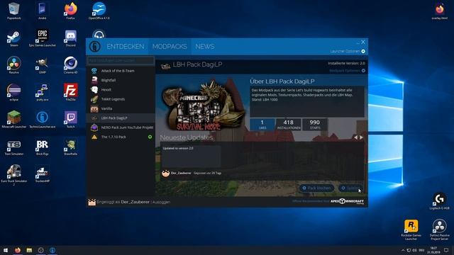 So kommst du auf Dagilp's LBAH Server mit den Mods! (Modpack) смотреть онлайн
