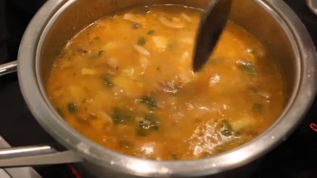 Сырный супчик, суп с плавленным сыром, рыбный бульон смотреть онлайн