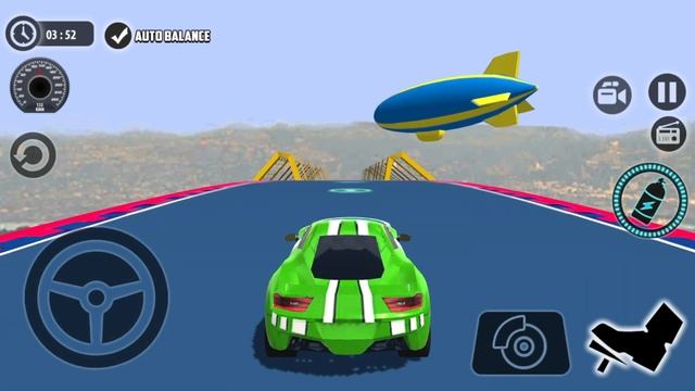Impossible Car Tracks 3D - Green Sport Car Driving Impossible Stunts Simulator Levels 1 to 10 Game смотреть онлайн
