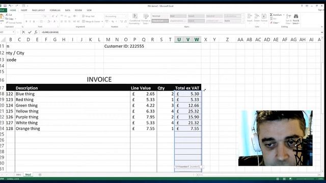 Make An A4 Printable Invoice In Excel - Excel Tutorial Part 7 смотреть онлайн