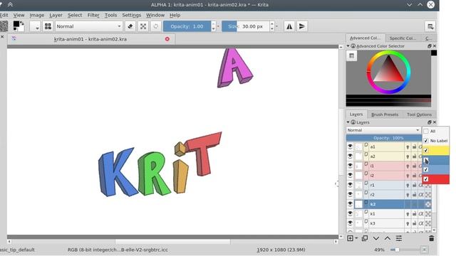 Krita: New Layers Docker design and Color Filtering смотреть онлайн