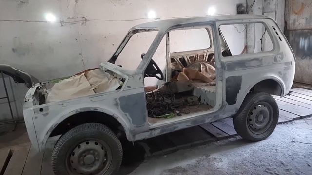 Подготовка под покраску и покраска Нивы 4х4 смотреть онлайн
