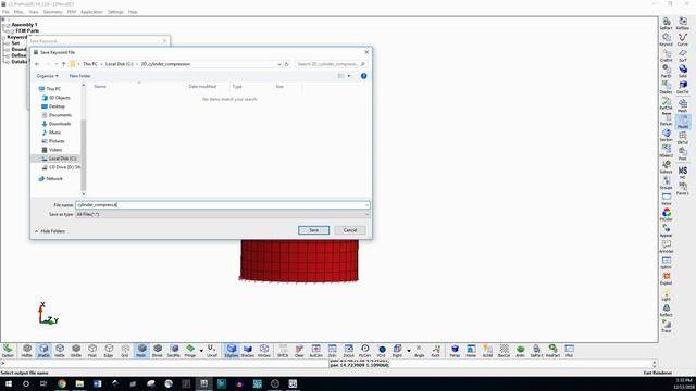 LS-DYNA Tutorials for Beginners: Finite Element Analysis Hollow Cylinder Compression смотреть онлайн