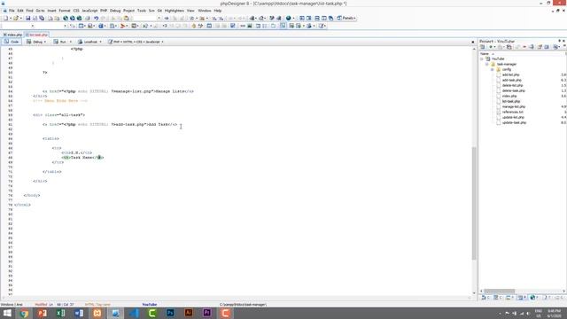 6. TASK MANAGER - Add Lists on menu and Display Tasks by List (PHP MySQL Project Tutorial) смотреть онлайн