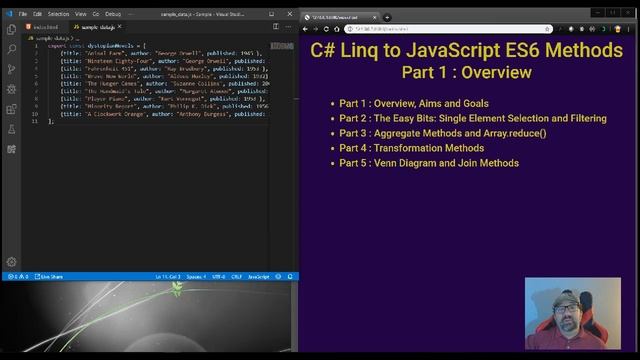 Part 1/5: C# Linq to JavaScript array methods using ES6 смотреть онлайн