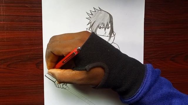 Easy Anime sketch | how to Draw Sasuke [full body]| easy drawing tutorial смотреть онлайн