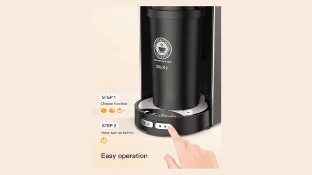 Sboly Coffee Machine Grind and Brew 2 In 1, Automatic Single Serve Coffee Maker Review смотреть онлайн