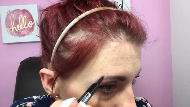 DIY MICROBLADING EYEBROWS/ Tattoo Eyebrow Pen