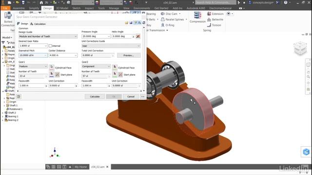 Inventor Tutorial - Generating a spur gear set смотреть онлайн
