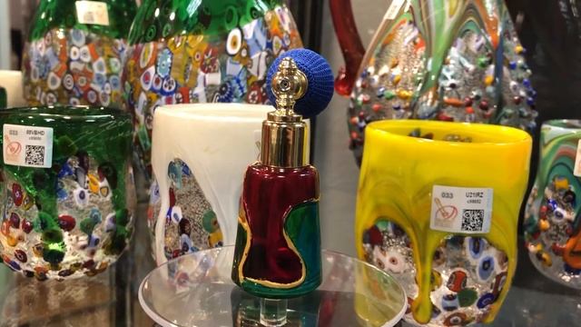 Флакон с пульверизатором для духов из муранского стекла смотреть онлайн
