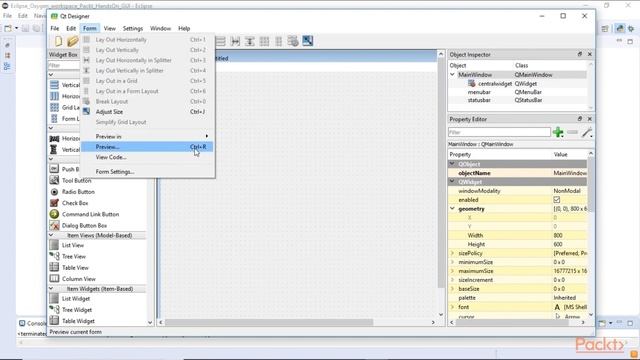 video3 2 Visually Designing GUIs with Qt Designer смотреть онлайн