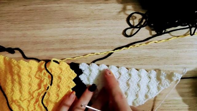 Детский плед крючком часть 5