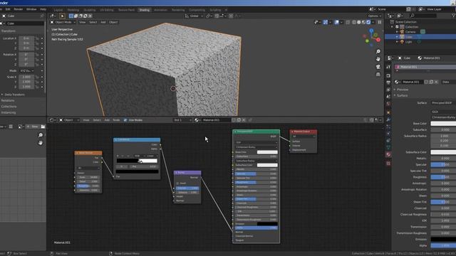 Procedural material in Blender Stucco 03 смотреть онлайн