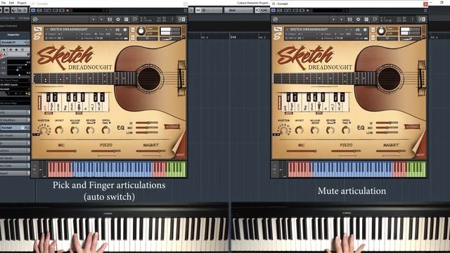 Pick, Finger and Mute Articulations (Sketch Dreadnought) смотреть онлайн