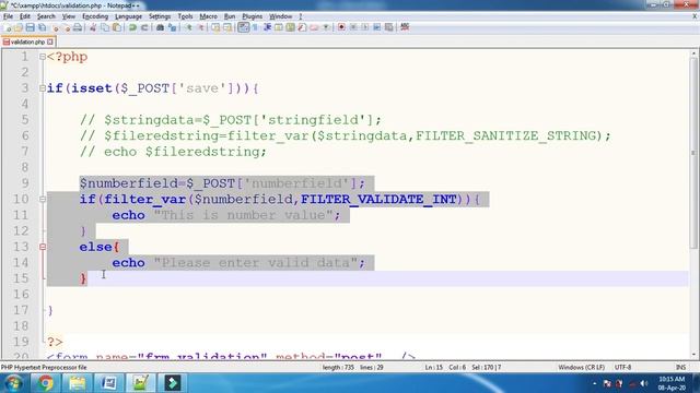 What Is Filters In PHP | What Is Validations In PHP | How to santize data in php | Part 20.1 [HINDI смотреть онлайн