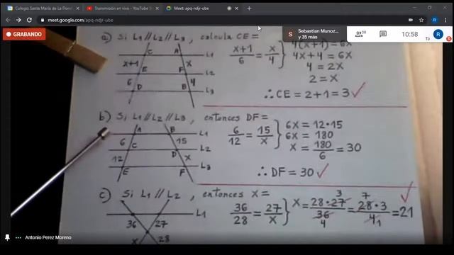 MATEMÁTICA DIFERENCIADO | Teorema de Tales | 4º Medio | 05/11/20 | C.STMF смотреть онлайн