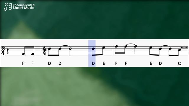 The Sound of Silence | Sheet Music with Easy Notes for Recorder, Violin Beginners Tutorial смотреть онлайн