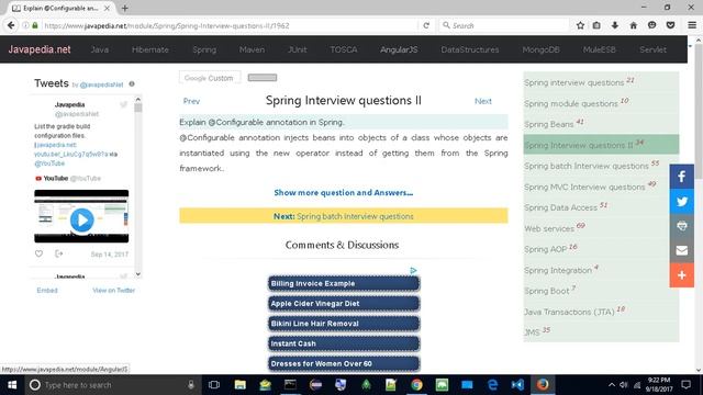 Explain @Configurable annotation in Spring.
| javapedia.net смотреть онлайн