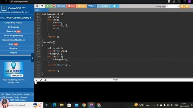 How to get a Job in ZOHO (Round 2 : Qn no:2) How to code Happy number in C program???? PART -1 смотреть онлайн