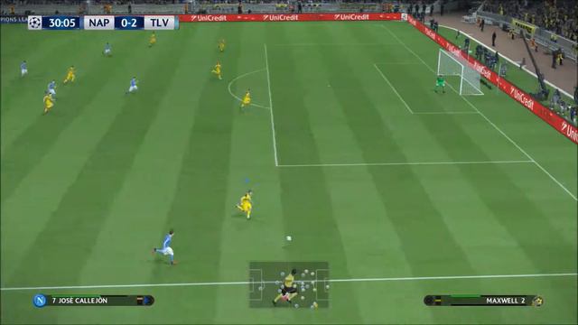 PES 2017 GAMEPLAY MY CLUB UEFA CHAMPIONS LEAGUE SEMI FINAL SSC NAPOLI VS MACCABI TEL AVIV смотреть онлайн