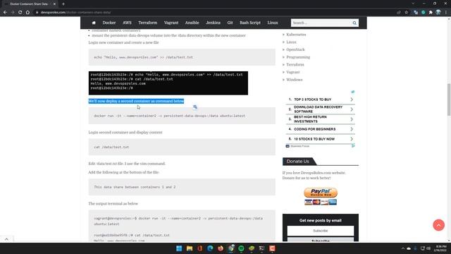Docker Containers Share Data смотреть онлайн