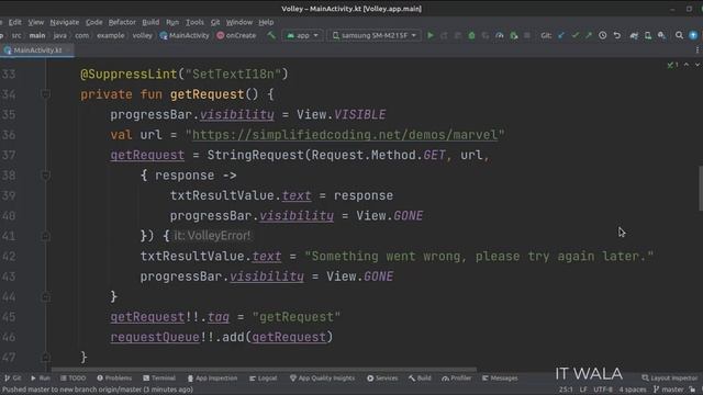 ANDROID - VOLLEY || GET REQUEST & POST REQUEST || TUTORIAL IN KOTLIN смотреть онлайн