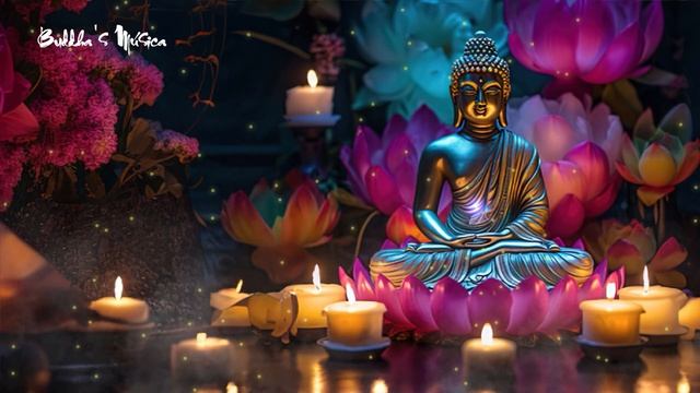 Buddha Meditation: Beautiful Lotus Lake | Spiritual Flute | Relaxing Music For Meditation, Zen #28