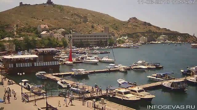 Балаклава, набережная Назукина.11 июня 2018 года смотреть онлайн