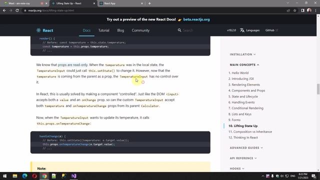 React 10. Lifting State Up смотреть онлайн