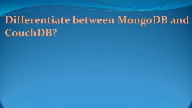 MongoDB Interview Questions and Answers for freshers and experienced– Part 4 смотреть онлайн