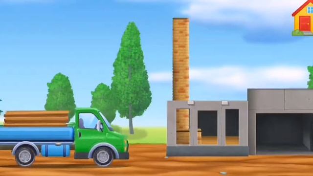 Строим дом. Мультик для малышей. Строительная техника. смотреть онлайн