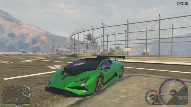GTA V Lamborghini Huracan Evo 2 звук двигателя Lamborghini