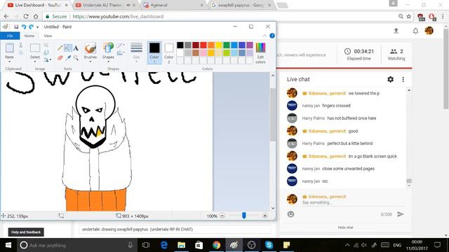 undertale: drawing swapfell papyrus (undertale RP IN CHAT) смотреть онлайн