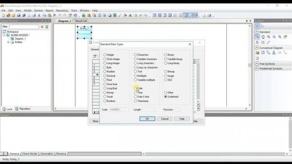 Power Designer - Conceptual Data Model & Logical Data Model Database Klinik