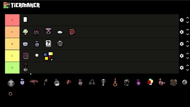 ТИР ЛИСТ ПО ПРЕДМЕТАМ СЕКРЕТНОЙ КОМНАТЫ! - THE BINDING OF ISAAC: AFTERBIRTH+ TIER LIST смотреть онлайн