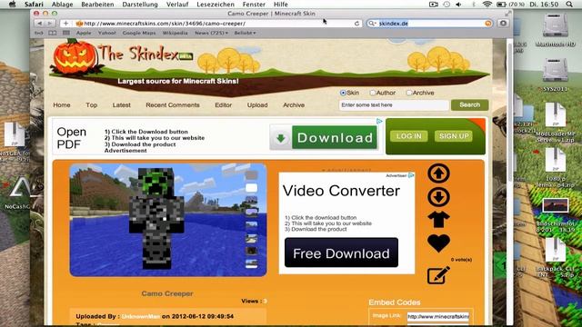 Minecraft Skin installieren [German] Mac смотреть онлайн