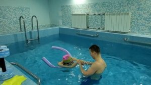 Тяжёлая форма ДЦП, тетрапарез, спастическая форма. Работаем в бассейне и зале