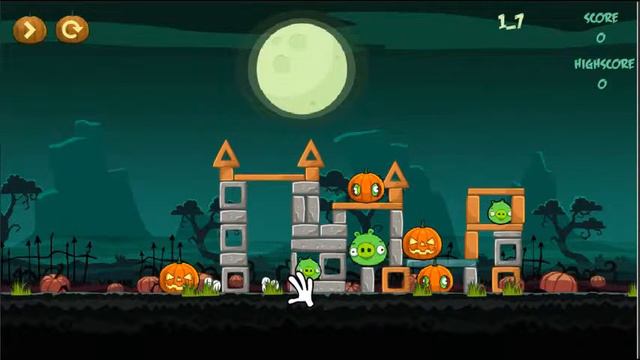 Angry Birds Halloween Level 1-7 смотреть онлайн
