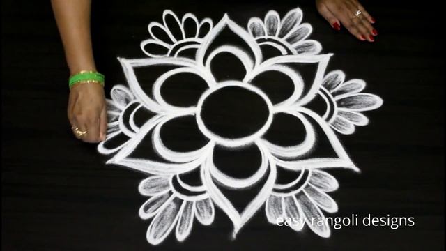 Beautiful free hand special kolam arts || easy rangoli designs || new muggulu patterns смотреть онлайн