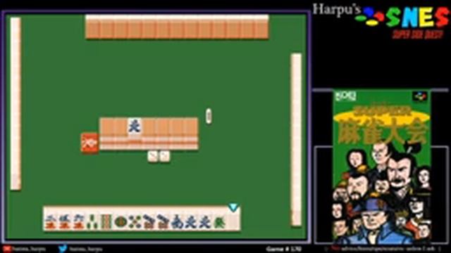 SNES Super Side Quest - Game # 170 - Super Mahjong Taikai [6/25] смотреть онлайн