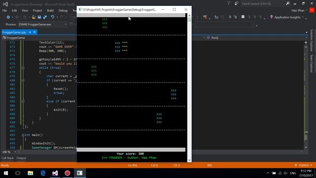 [C++ console game] Frogger смотреть онлайн