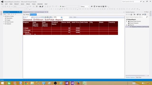 SSRS Tutorial 10 - Create Stepped Drill down Report with Sub Total by using Report Wizard смотреть онлайн
