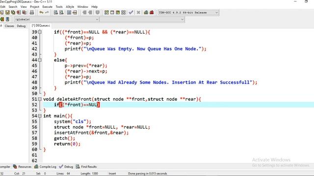 Double Ended Queue [ DEQueue ] | DEQueue implementation using Doubly Linked List | part 4 смотреть онлайн