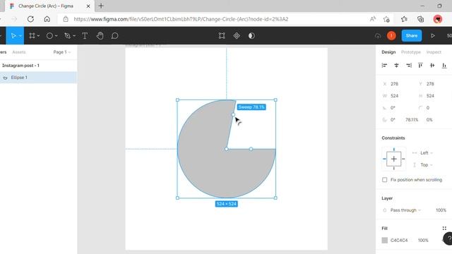 Change Circle Arc – Figma смотреть онлайн